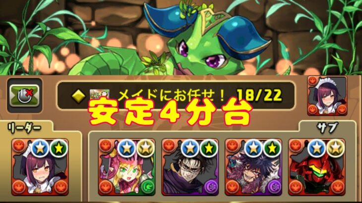 パズドラ　シルドラン降臨　4分台周回PT