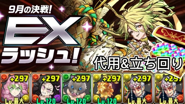 【9月/EXラッシュ】甘露寺&宇髄編成で攻略‼️（代用&立ち回り）