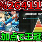 0.1%26.4万点↑無限加点×超簡単パズルで王冠確定！バレノアループが最強でしたｗｗ ランキングダンジョン 5000日記念杯 【パズドラ】