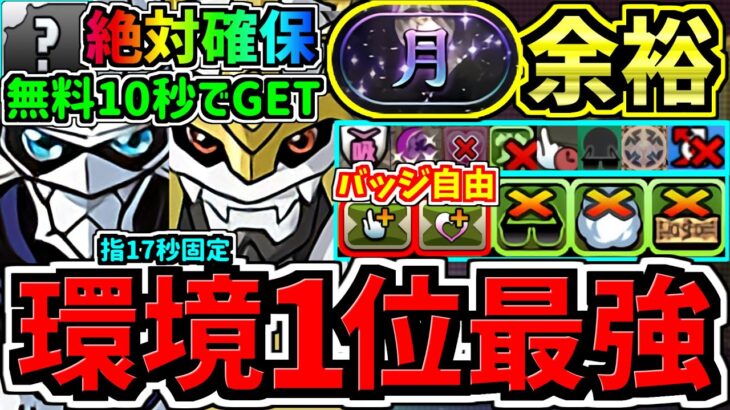 【環境1位】絶対2体確保！無料10秒でGET！〇〇採用でさらに強くなった最強テンプレ解説！月チャレンジ周回！インペリアルドラモン入りオメガモン編成！代用・立ち回り解説！デジモンコラボ【パズドラ】